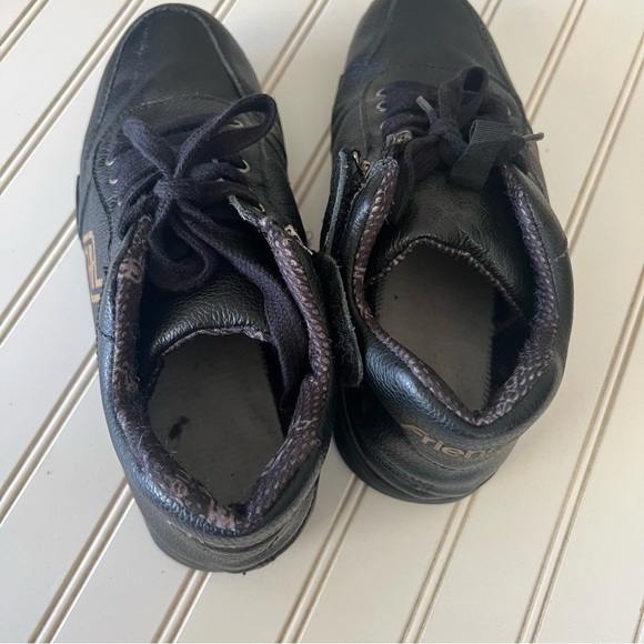 Friendly Adaptive Shoes Men's Medimoto Mid-Top Black Leather Shoe 10WW MENS - Picture 2 of 14